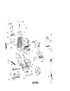 Upright Diagram and Parts List for 086540  Dirt Devil Upright Vacuum